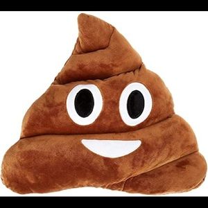Poop Emoji Throw Pillow💩